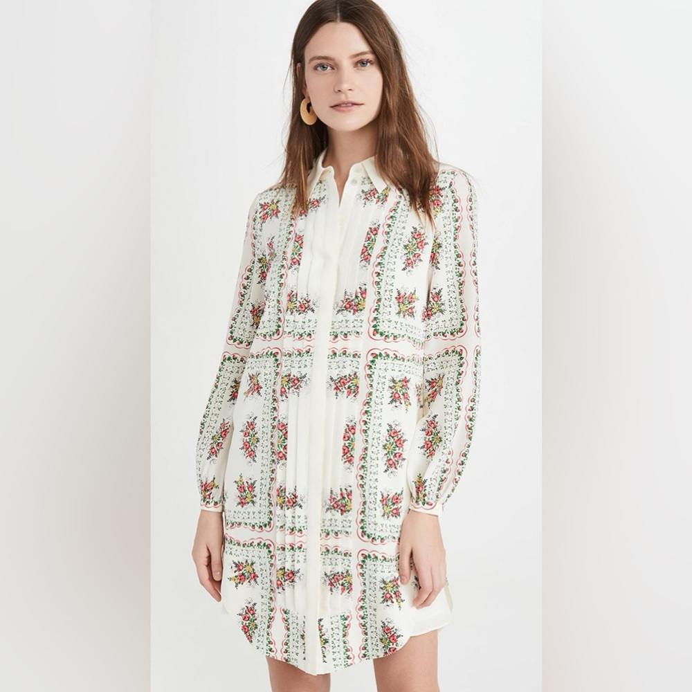 NWT $498 Tory Burch Cora Silk ShirtDress